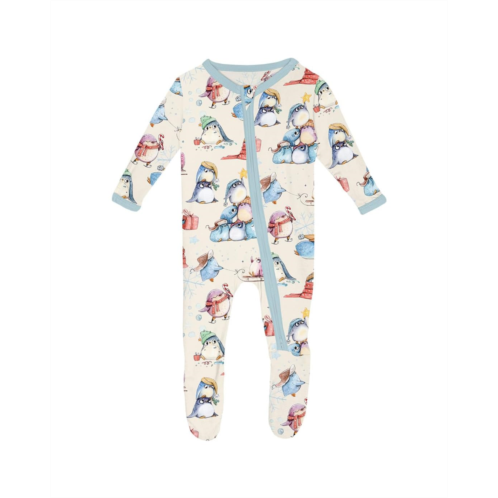 Kickee Pants Kids Print Footie With 2 Way Zipper (Infant)