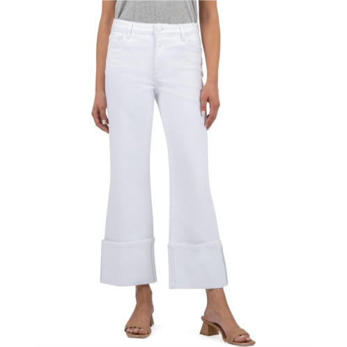 KUT from the Kloth Charlotte High Rise Fab Ab Wide Leg-Roll Up