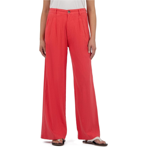 Womens KUT from the Kloth Ryan - High-Rise Wide Straight Leg Front Pleats