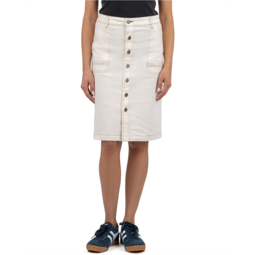 KUT from the Kloth Isla - Pencil Skirt With Contrast Stitching