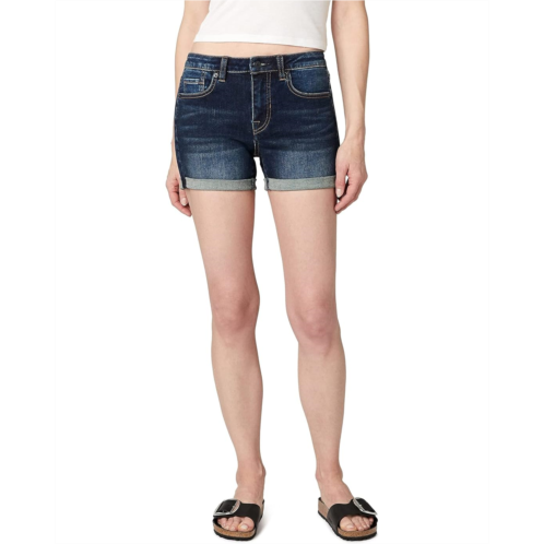 Buffalo David Bitton Carla Mid-Rise Shorts in Antique Sanded