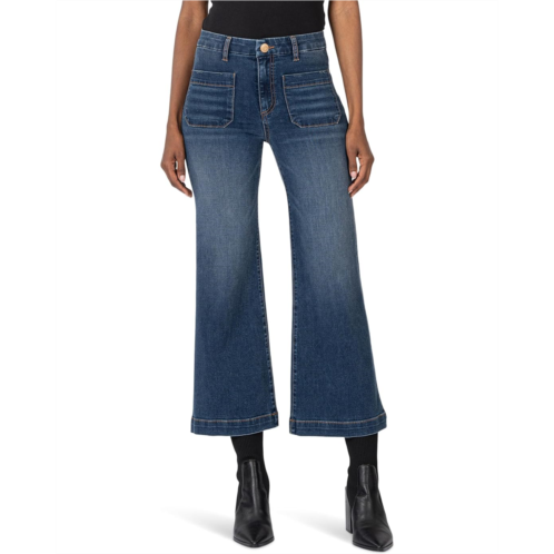 KUT from the Kloth Meg High Rise Wide Leg W Patch Pockets Reg Hem