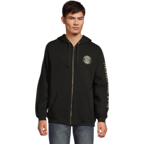 Mens Salty Crew Simple Fade Zip Fleece