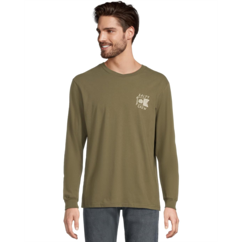 Mens Salty Crew Call Sign Long Sleeve Tee
