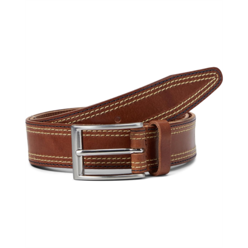 Johnston & Murphy Triple Contrast Stitched Belt