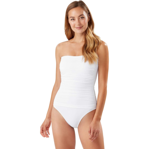 Womens Tommy Bahama Pearl Shirred Bandeau One-Piece