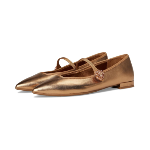 Womens Birdies Goldfinch 15 Mary Jane Metal Leather