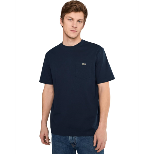 Mens Lacoste Cotton T-shirt With Breast Pocket