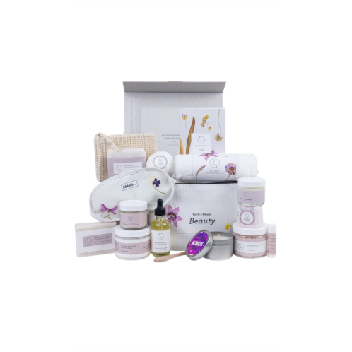 Lizush lavender natural bath & body birthday gift basket