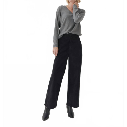 Pact organic corduroy palazzo pants in black