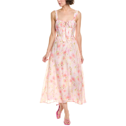 Bardot esra printed midi dress