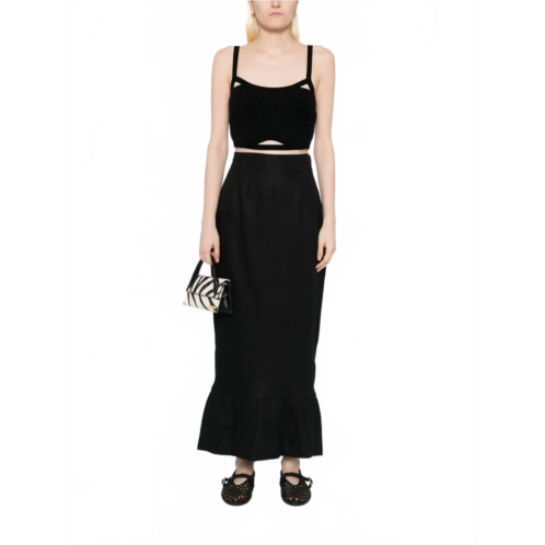 POSSE matilda column skirt in black