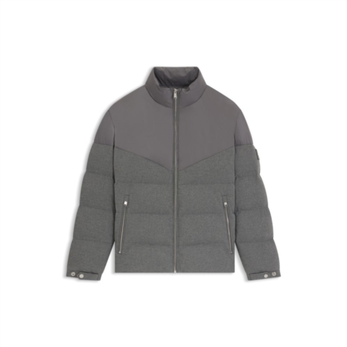 BOSS brushed-flannel jacket with waterproof finish