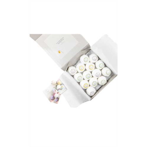 Lizush bath bombs gift box set of 14 big 100% natural relaxing bath bombs