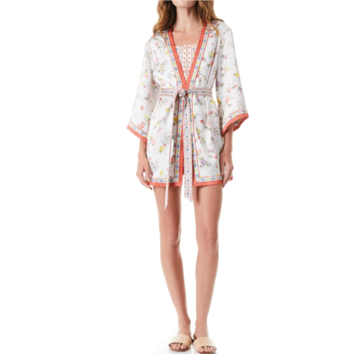 Alice olivia domino reversible tie waist wrap in multi