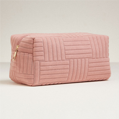 FASHNZFAB grid pattern cosmetic pouch bag