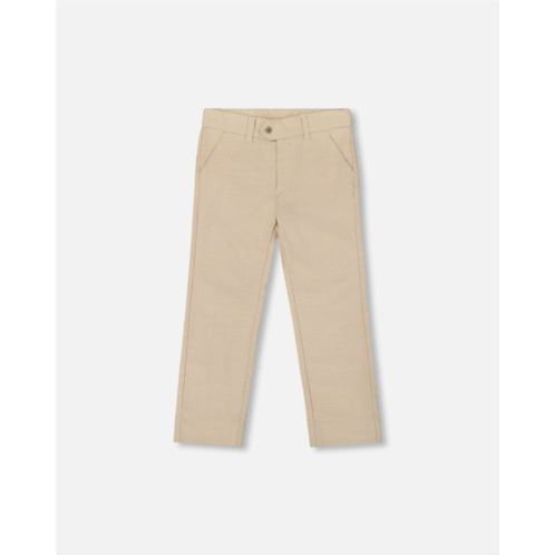 Deux par Deux slant pocket pants light taupe