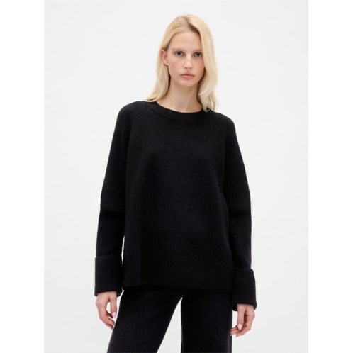 Gap CashSoft Shaker-Stitch Boyfriend Sweater