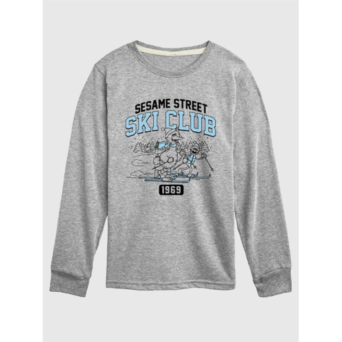 Gap Toddler Sesame Street Big Bird Ski Club Long Sleeve Tee