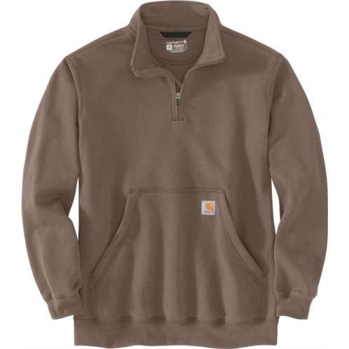 Carhartt Mens Loose Fit Midweight 1/4-Zip Mock Neck Sweatshirt Black