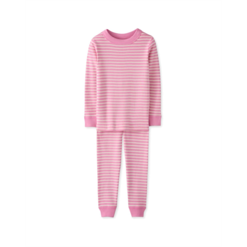 Hanna Andersson Striped Long John Pajama Set (Infant/Toddler/Little Kid/Big Kid)