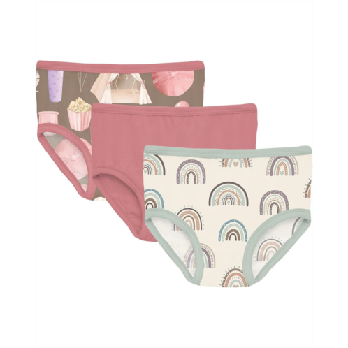Kickee Pants Kids Print Girls Underwear Set of 3 (Big Kid)