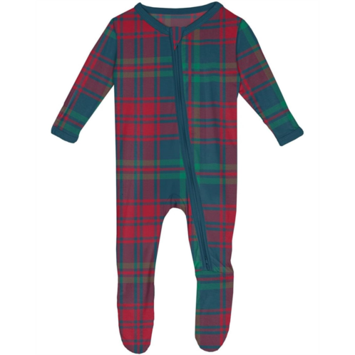 Kickee Pants Kids Print Footie With 2 Way Zipper (Infant)