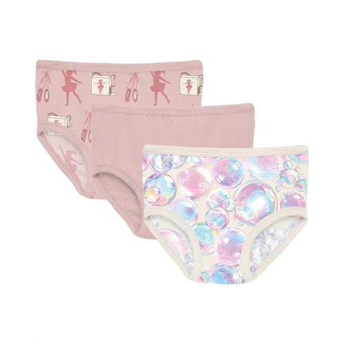 Kickee Pants Kids Print Girls Underwear Set of 3 (Big Kid)