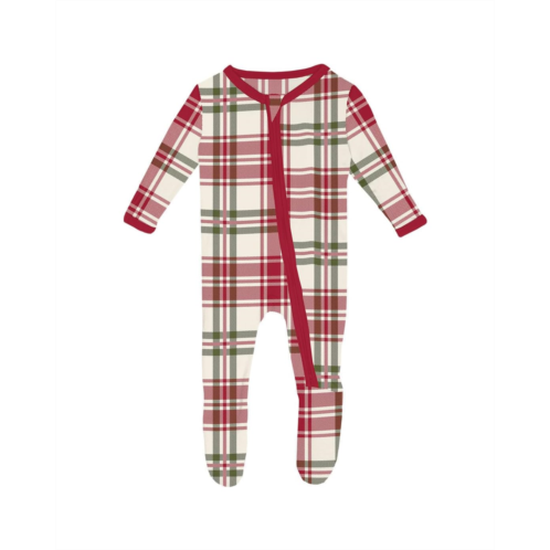 Kickee Pants Kids Print Footie With 2 Way Zipper (Infant)