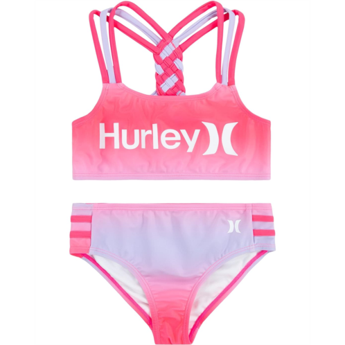 Hurley Kids Two-Piece Braided Strap Bikini Swim Set (Little Kids)