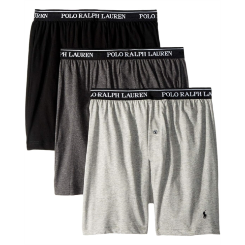 Mens Polo Ralph Lauren Classic Fit w/ Wicking 3-Pack Knit Boxers