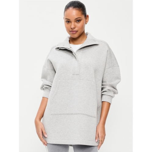 OldNavy Bounce Fleece Oversized Snap-Front Tunic