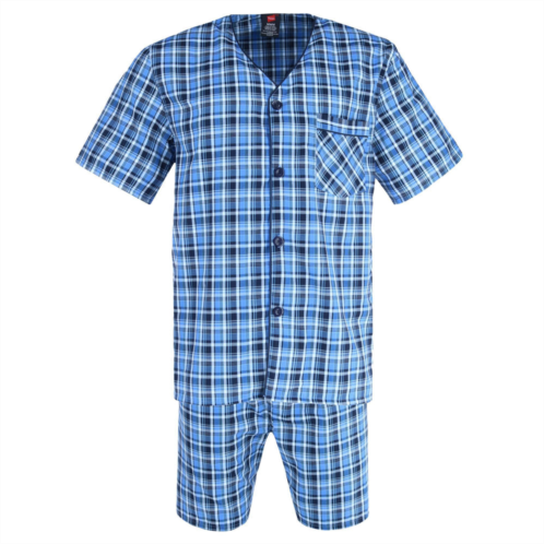 Hanes big and tall short sleeve short leg pajama set