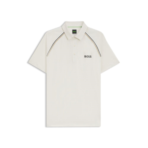 BOSS active slim-fit polo shirt with odor control