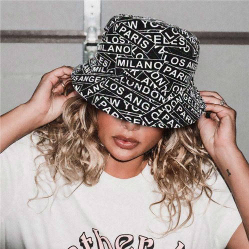 FASHNZFAB city name patterned bucket hat