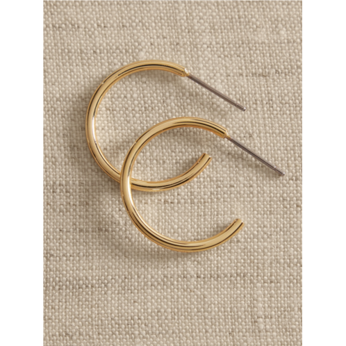 bananarepublic 14K Gold Plated Hoop Earring