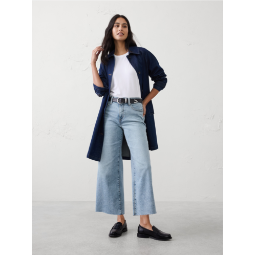 bananarepublic High-Rise Wide-Leg Cropped Jean