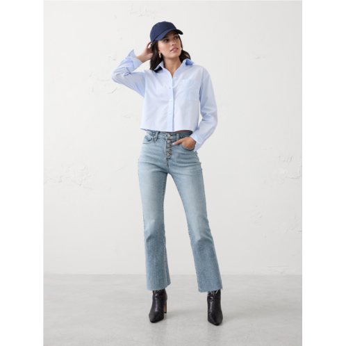 bananarepublic High-Rise Bootcut Cropped Jean