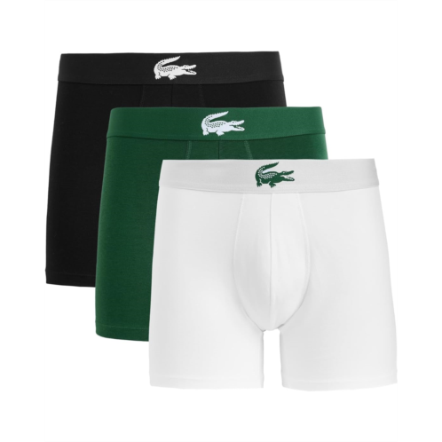 Mens Lacoste 3-pack Stretch Jersey Boxer Briefs