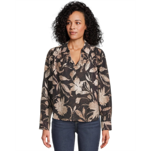 Tommy Bahama Bloom Beauty Long Sleeve Popover Top