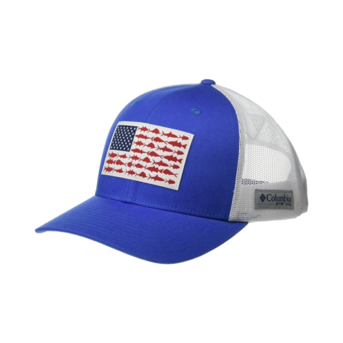 Columbia PFG Mesh Snapback Fish Flag Ball Cap