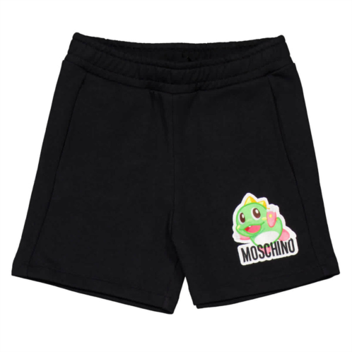 Moschino boys puzzle bobble embroidred shorts