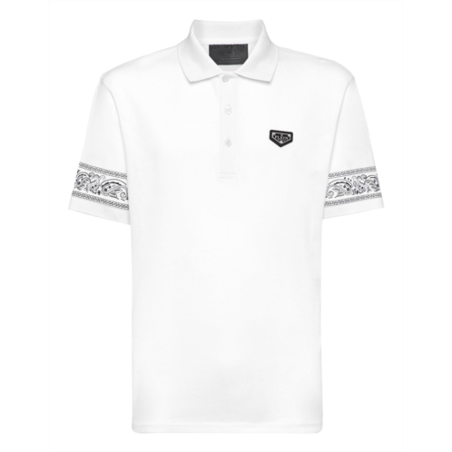 PHILIPP PLEIN polo shirt paisley gothic plein