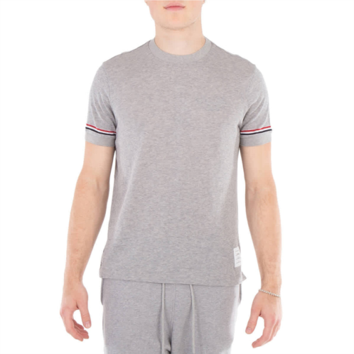 Thom Browne lightweight striped cuff cotton t-shirt
