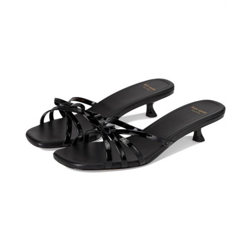 Kate Spade New York Carolina Patent Leather Kitten Heel Sandals