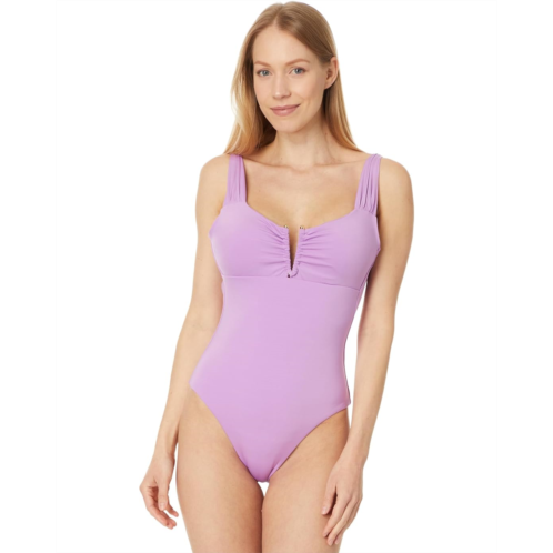 Womens BECCA Color Code Viviana V Wire Plunge One Piece