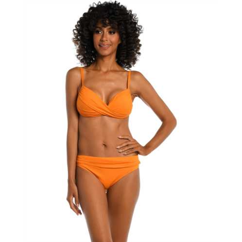 La Blanca Island Goddess Draped Wrap Bralette