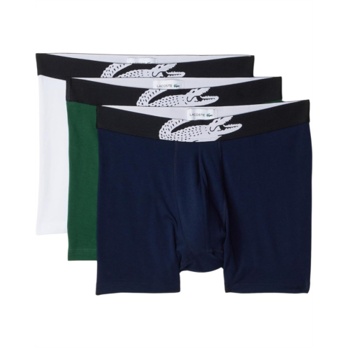 Lacoste 3-pack Crocodile Logo Boxer Briefs