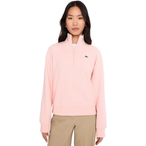 Lacoste Zip-up Pique Sweatshirt