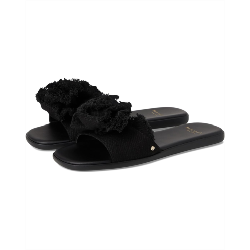 Kate Spade New York Flourish Canvas Flat Sandals